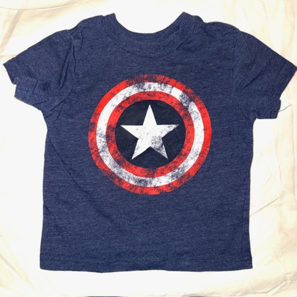 Marvel Captain America Distressed Shield Toddler T-Shirt